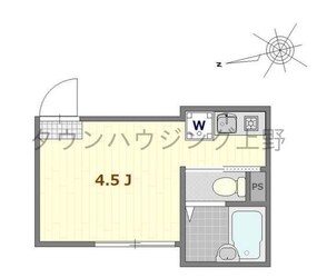 シャンテ谷在家の物件間取画像